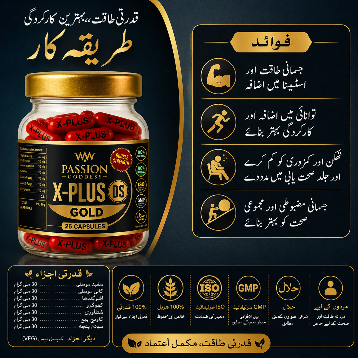X-Plus DS Gold – Double Strength Formula for Vitality & Wellness